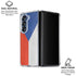 Czech Republic Flag Distressed Galaxy Z Fold6 Clear Case